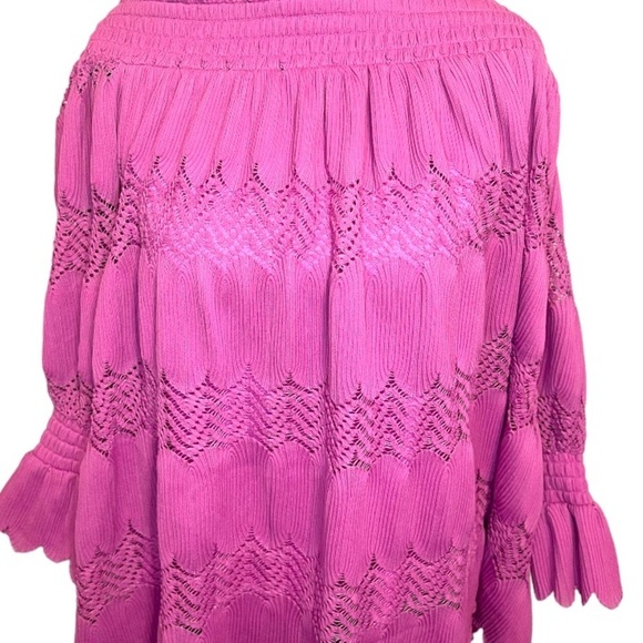 Lane Bryant Off the Shoulder Scalloped Hem Blouse Women's Size 22/24 - Picture 7 of 11